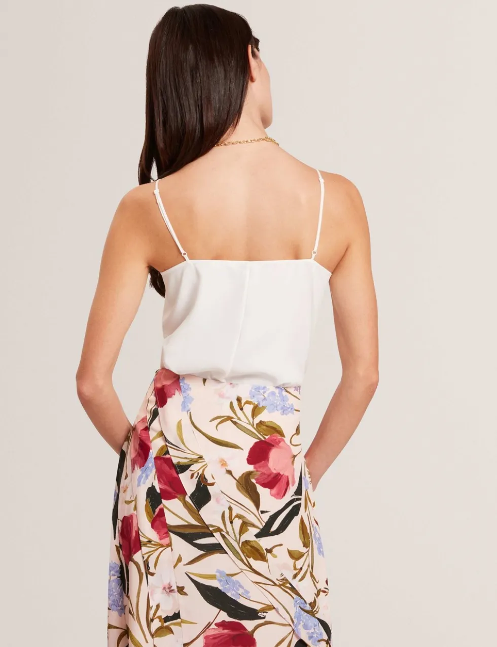 Chiffon Insert Cami Top