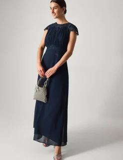 Chiffon Lace Maxi Dress