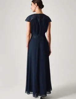 Chiffon Lace Maxi Dress