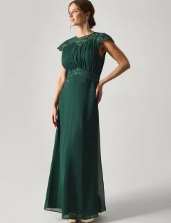 Chiffon Lace Maxi Dress