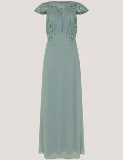 Chiffon Lace Maxi Dress