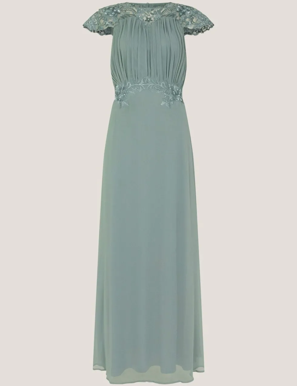 Chiffon Lace Maxi Dress