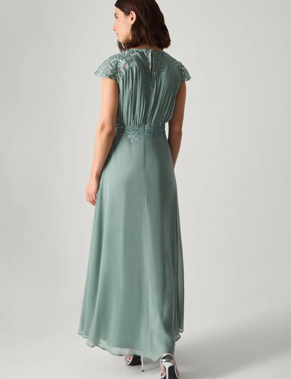 Chiffon Lace Maxi Dress