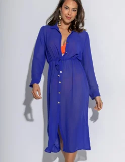 Chiffon Maxi Beach Shirt