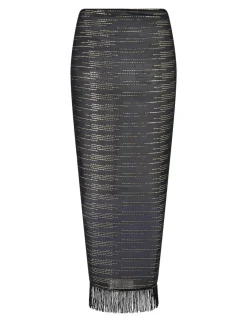 Chiffon Sparkly Striped Sarong