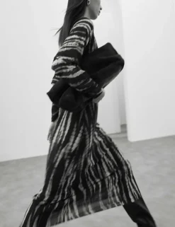 Chifon Printed Midaxi Column Dress
