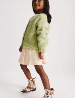 Chunky Knit V-Neck Textured Cardigan (2-10 Yrs)