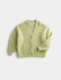 Chunky Knit V-Neck Textured Cardigan (2-10 Yrs)