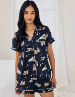 Cockapoo Snooze Dog Print Short Pyjama Set