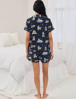 Cockapoo Snooze Dog Print Short Pyjama Set
