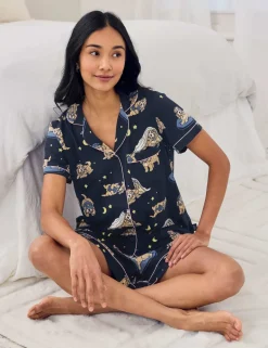 Cockapoo Snooze Dog Print Short Pyjama Set