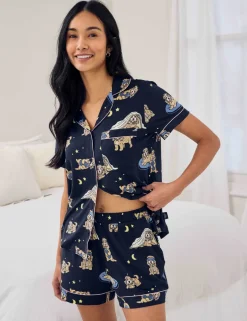 Cockapoo Snooze Dog Print Short Pyjama Set