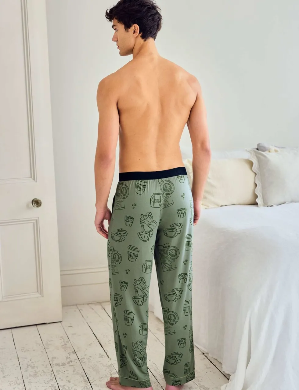 Coffee Print Pyjama Bottoms