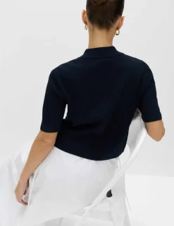 Collared Button Through Cropped Cardigan