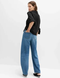 Collared Drape Wrap Shirt