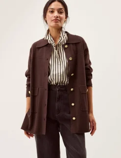 Collared Knitted Jacket
