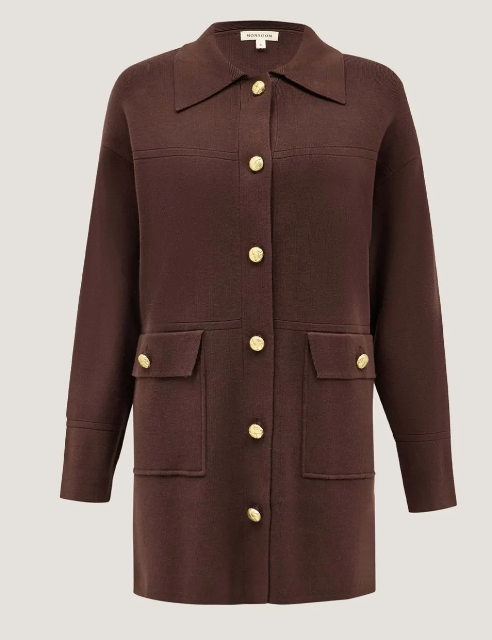 Collared Knitted Jacket