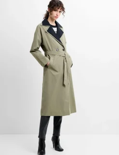 Collared Longline Trench Coat