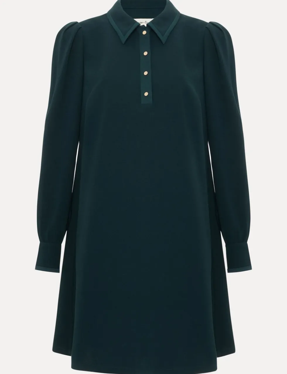 Collared Mini Swing Dress