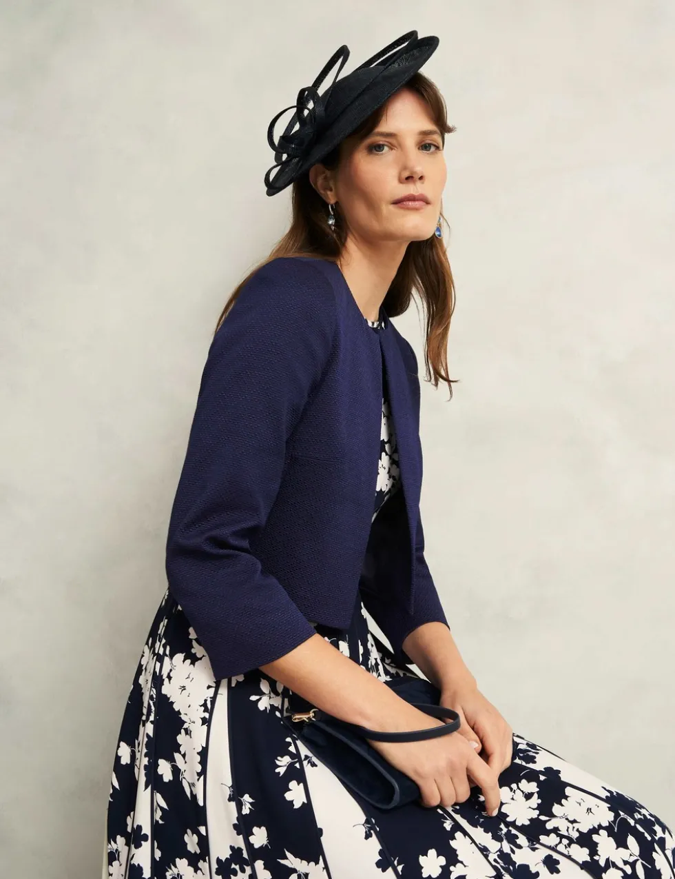 Collarless Cropped Jacket