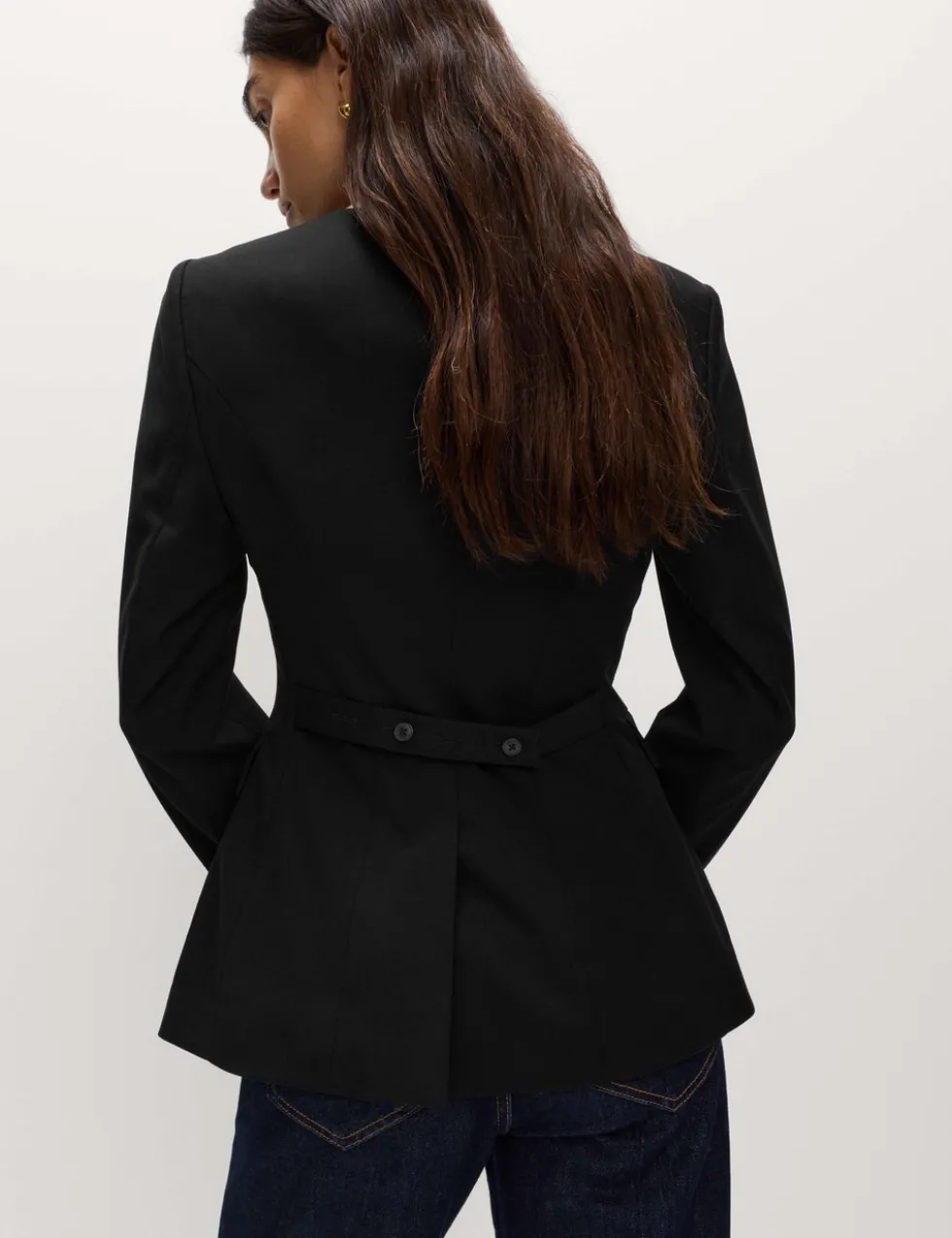Collarless Jacket