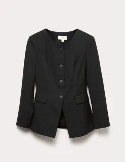 Collarless Jacket