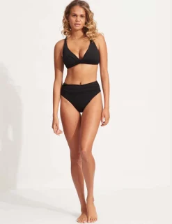 Collective High Waisted High Leg Bikini Bottoms