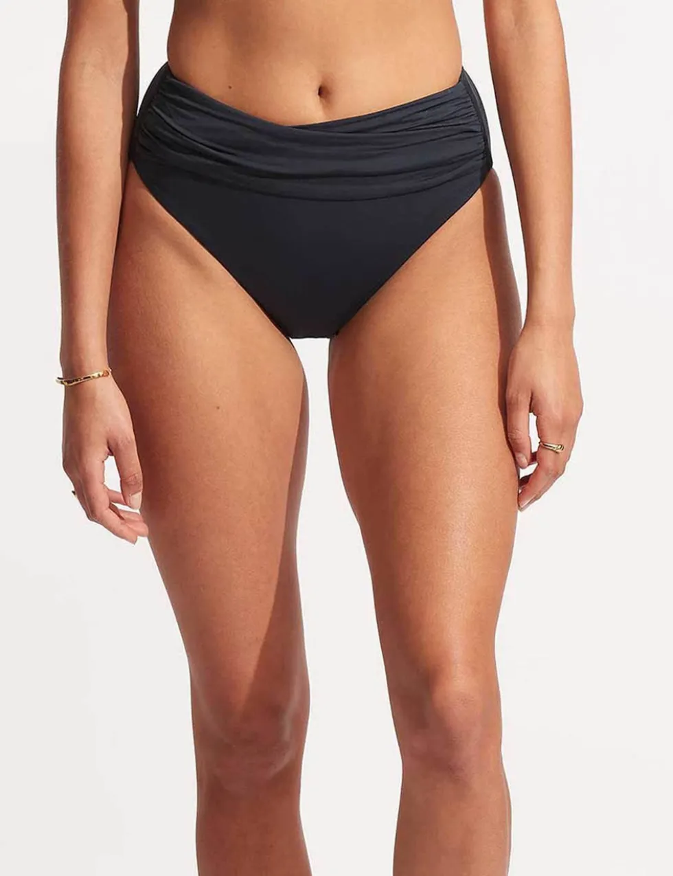 Collective High Waisted High Leg Bikini Bottoms