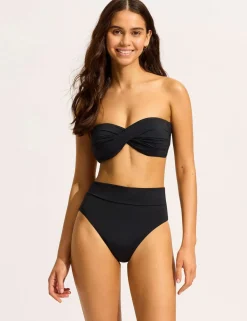 Collective Twist Front Bandeau Bikini Top