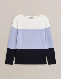 Colour Block Crew Neck Jumper