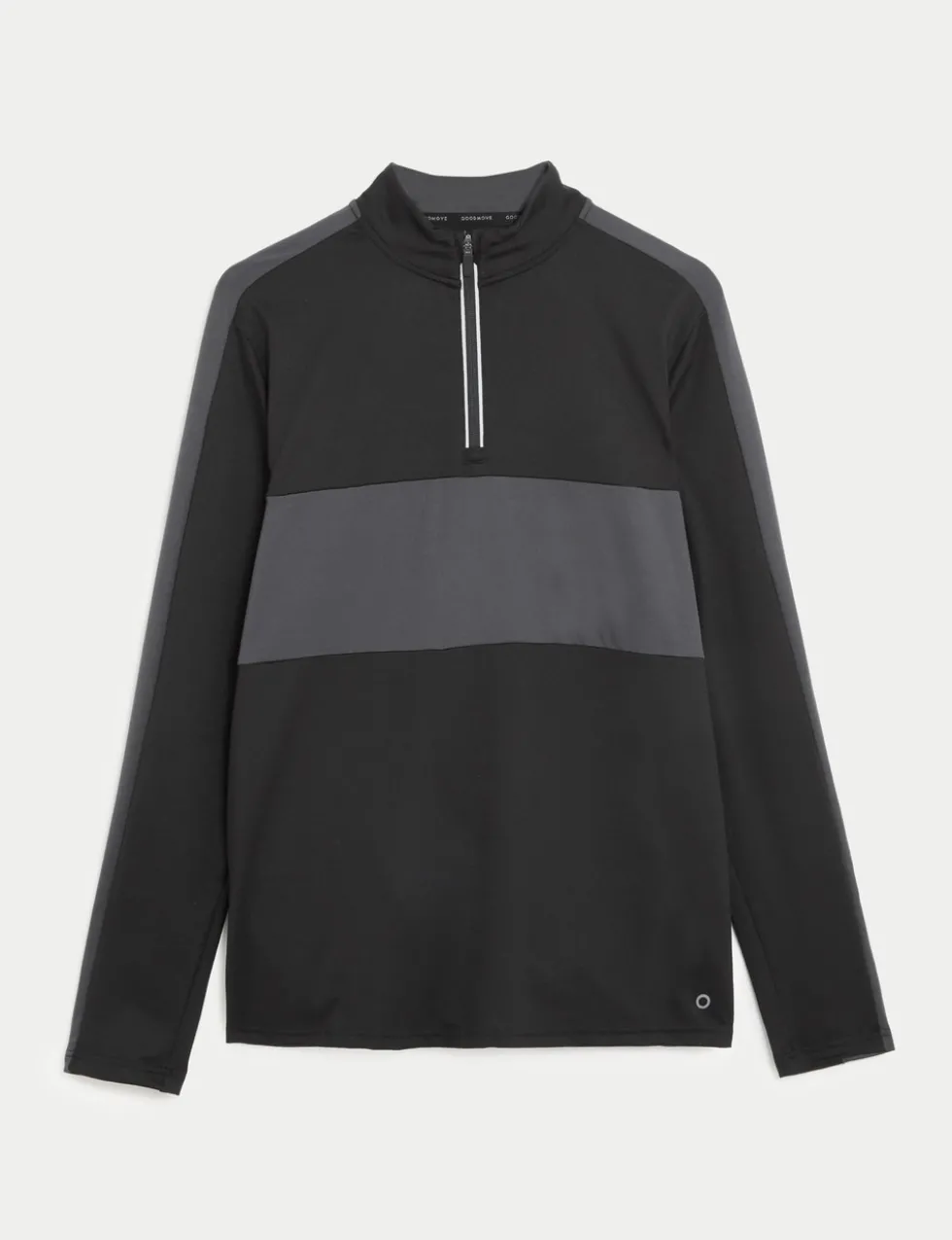 Colour Block Half Zip Top