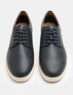 Contrast Sole Derby Shoes