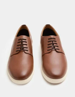 Contrast Sole Derby Shoes