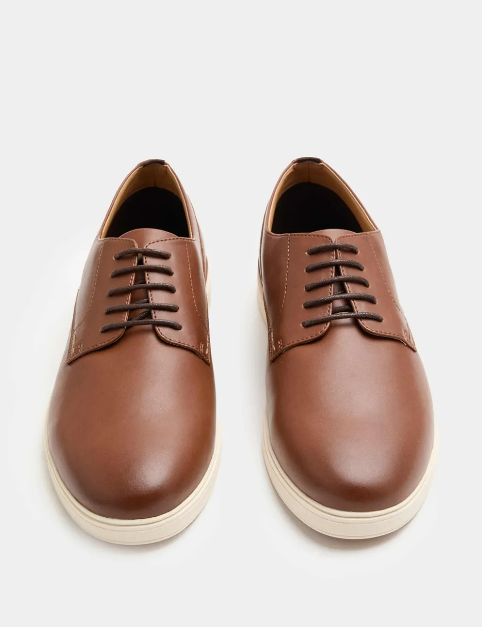 Contrast Sole Derby Shoes