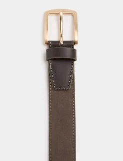 Contrast Suede Belt