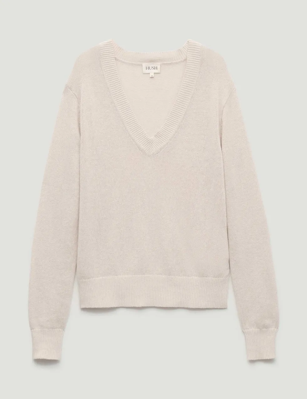 Coralie Linen and Cotton V-Neck Jumper