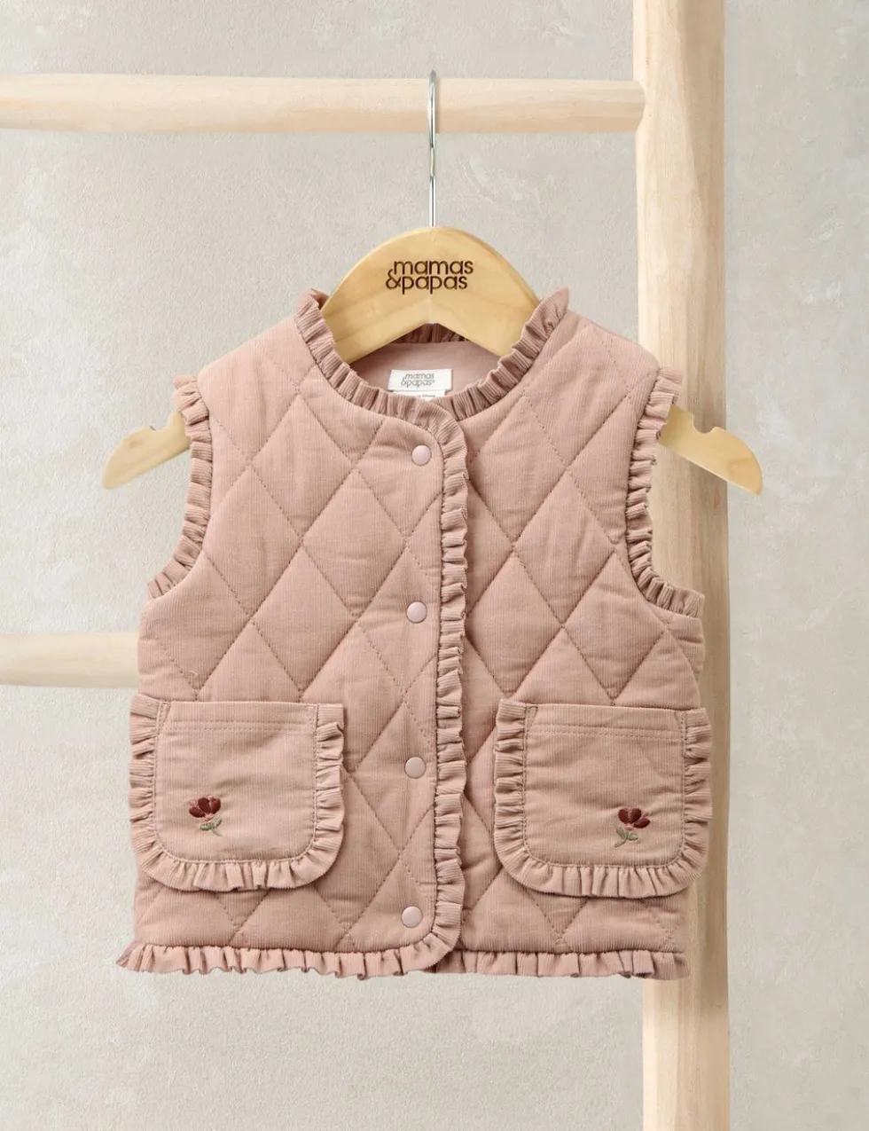 Cord Quilted Gilet (3 Mths-3 Yrs)