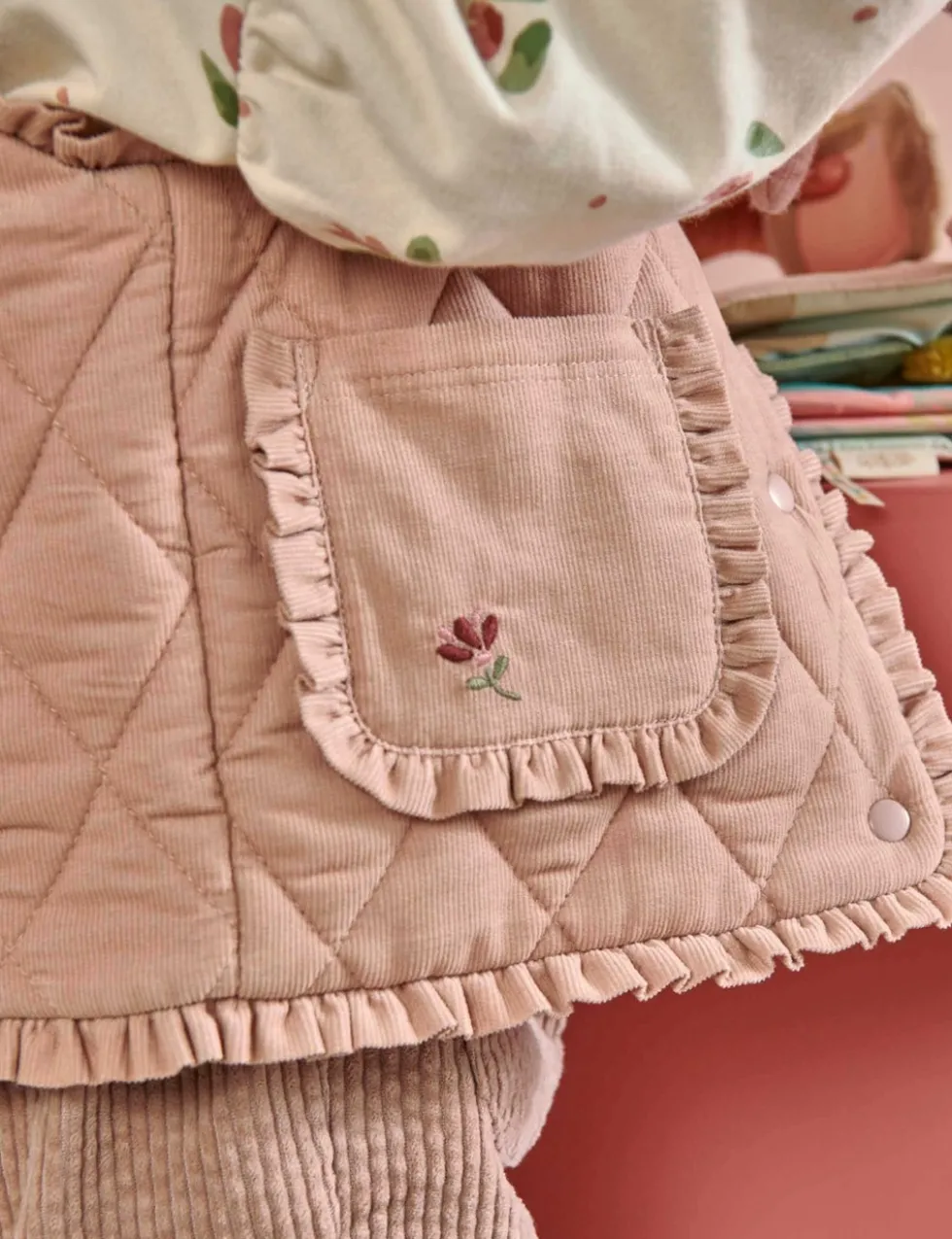 Cord Quilted Gilet (3 Mths-3 Yrs)