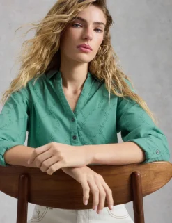 Corduroy Collared Maxi Shirt Dress