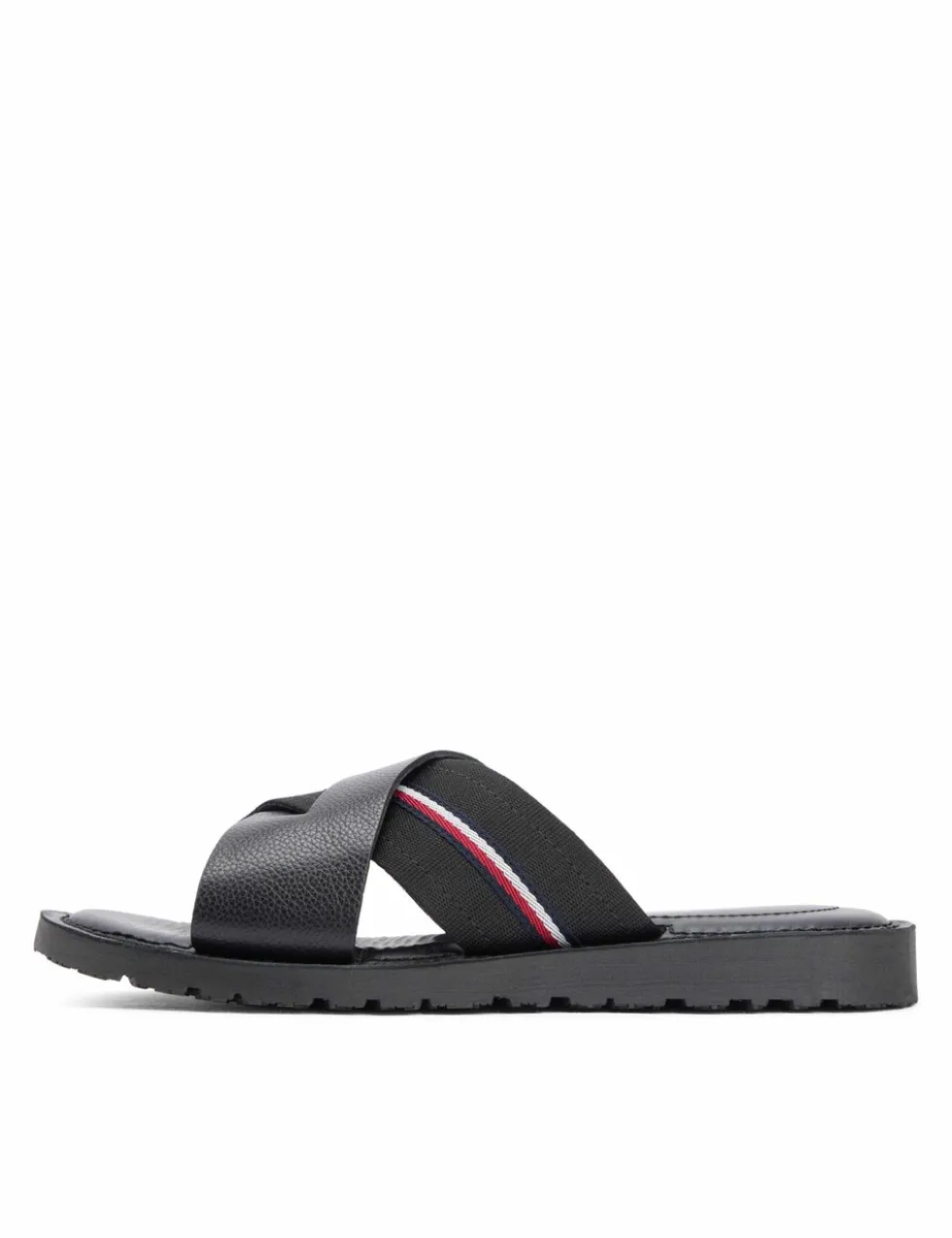 Core Leather Slip On Sandals