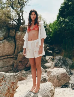 Cornelli Triangle Bikini Top