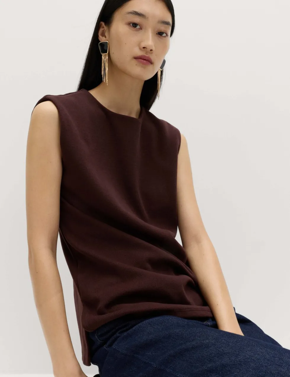 Cosy Cotton Blend Round Neck Top