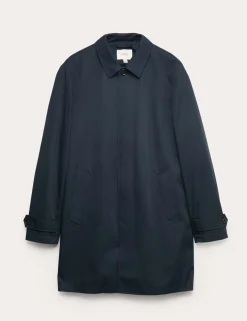 Cotton Blend Car Coat Mac