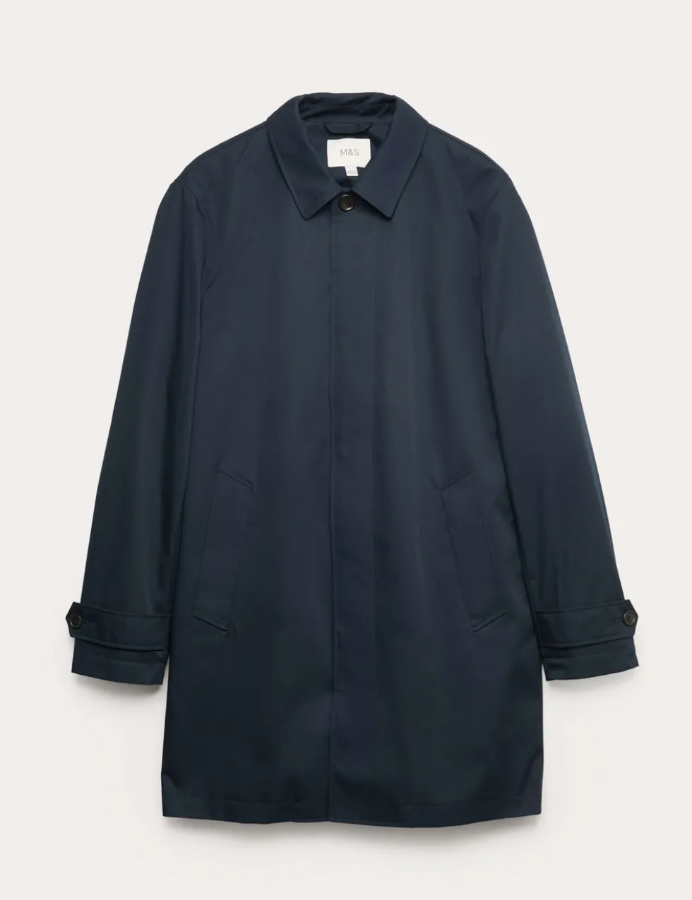 Cotton Blend Car Coat Mac