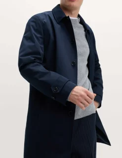 Cotton Blend Car Coat Mac