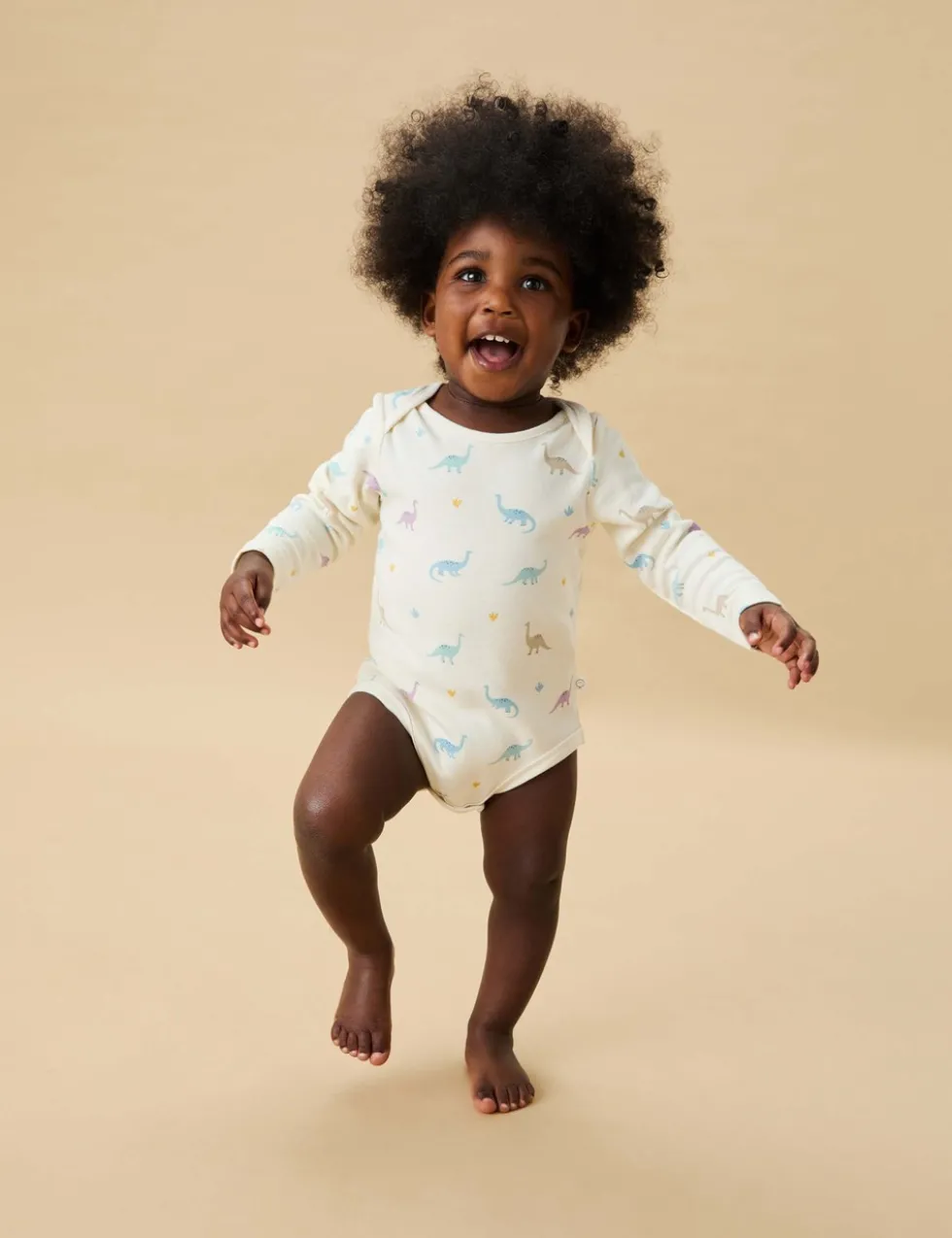 Cotton Blend Dinosaur Bodysuit (0-24 Mths)