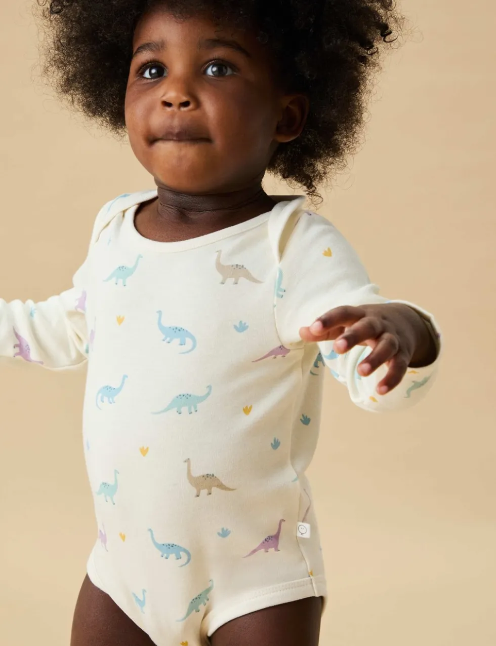 Cotton Blend Dinosaur Bodysuit (0-24 Mths)