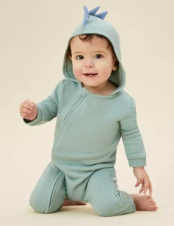 Cotton Blend Dinosaur Spike Onesie (3 Mths-3 Yrs)