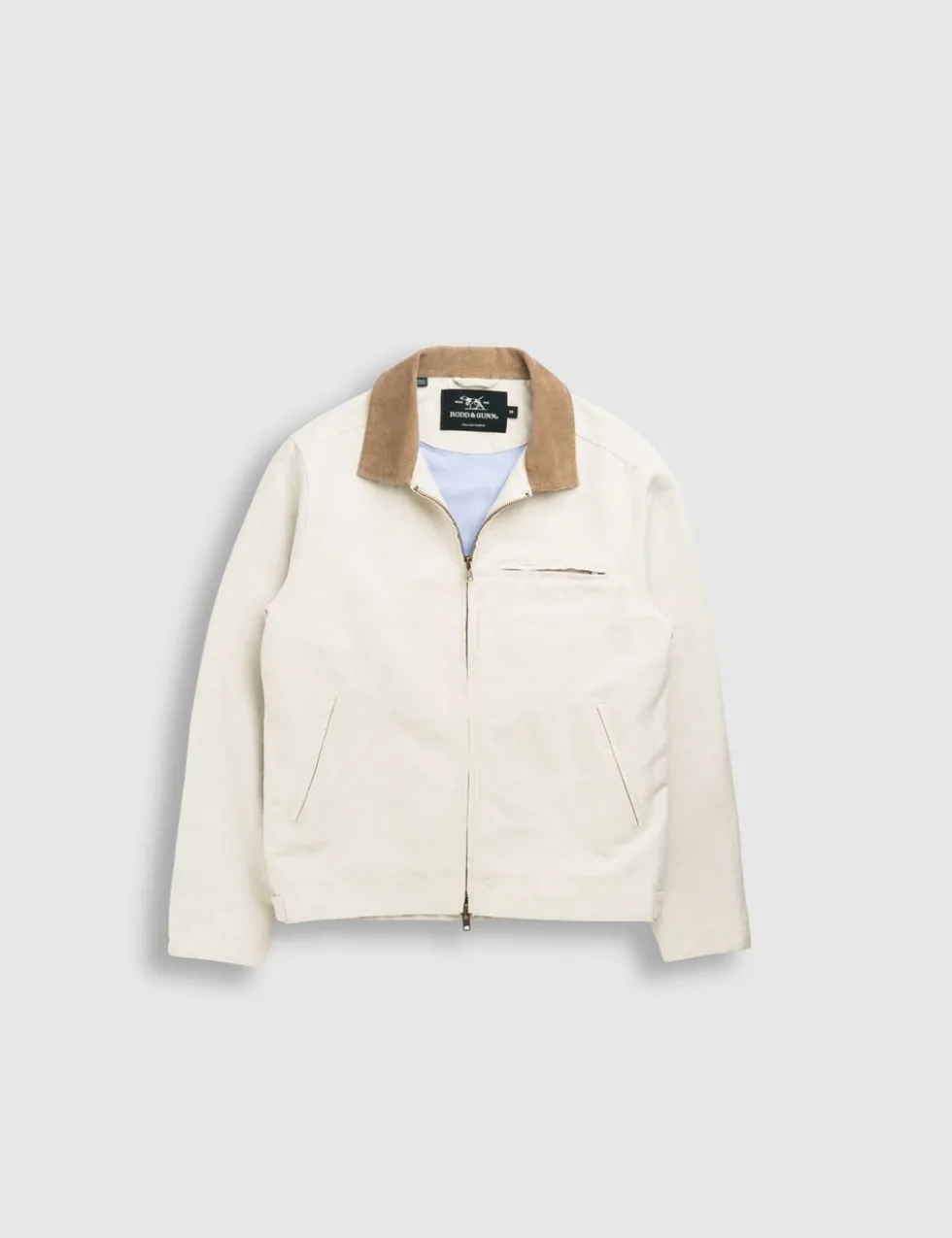 Cotton Blend Harrington Jacket