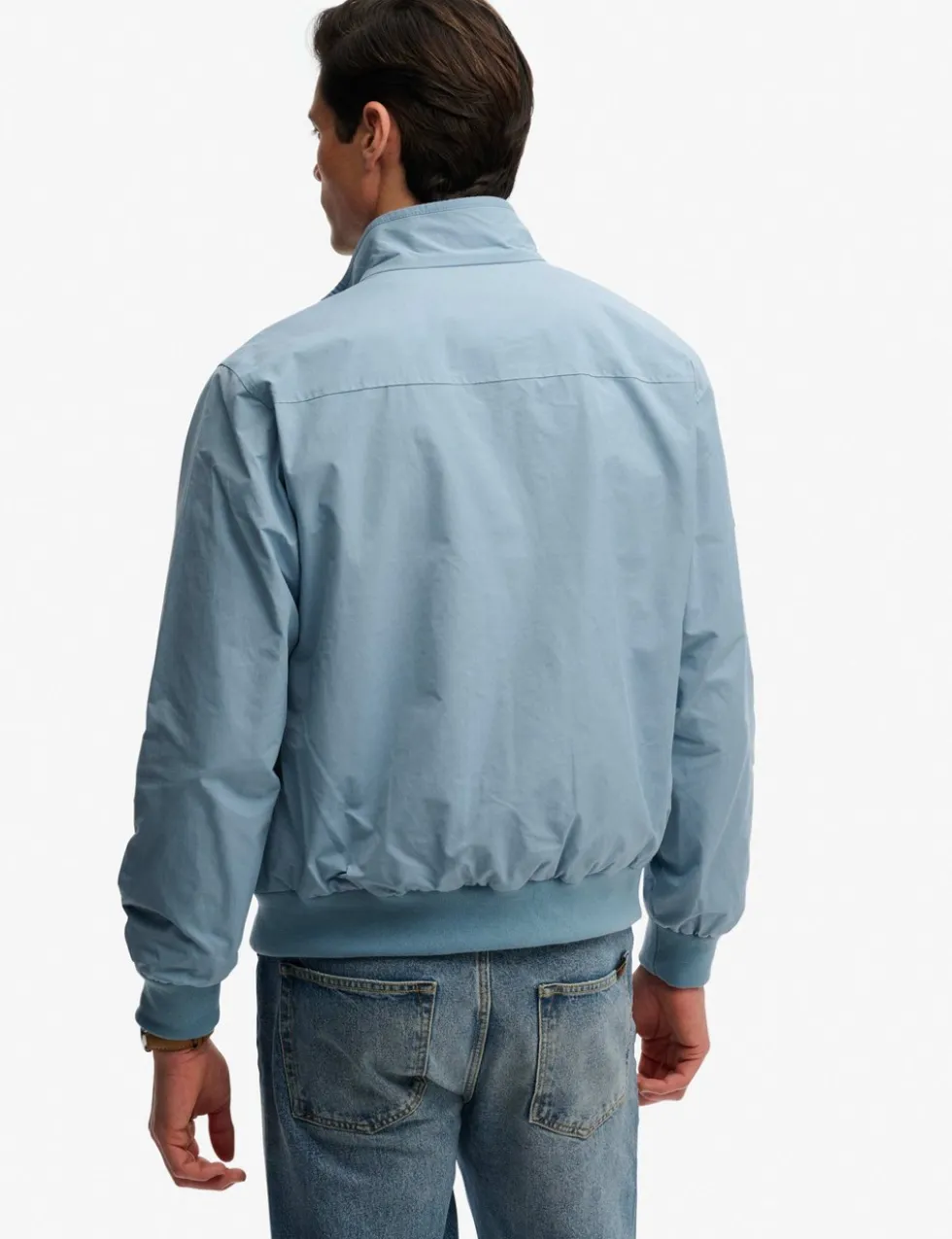 Cotton Blend Harrington Jacket